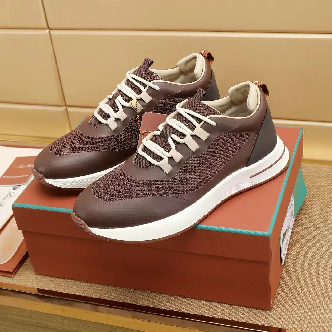Factory price: 480💰Loro Piana niche classic jogging shoes, men's lace-up casual shoes and sneakers, high-quality lightweight and comfortable fabrics, suitable for outdoor leisure, the color scheme is young and energetic, and it looks great with sportswear or casual suits! Size: 38-44 (45. Customized)
